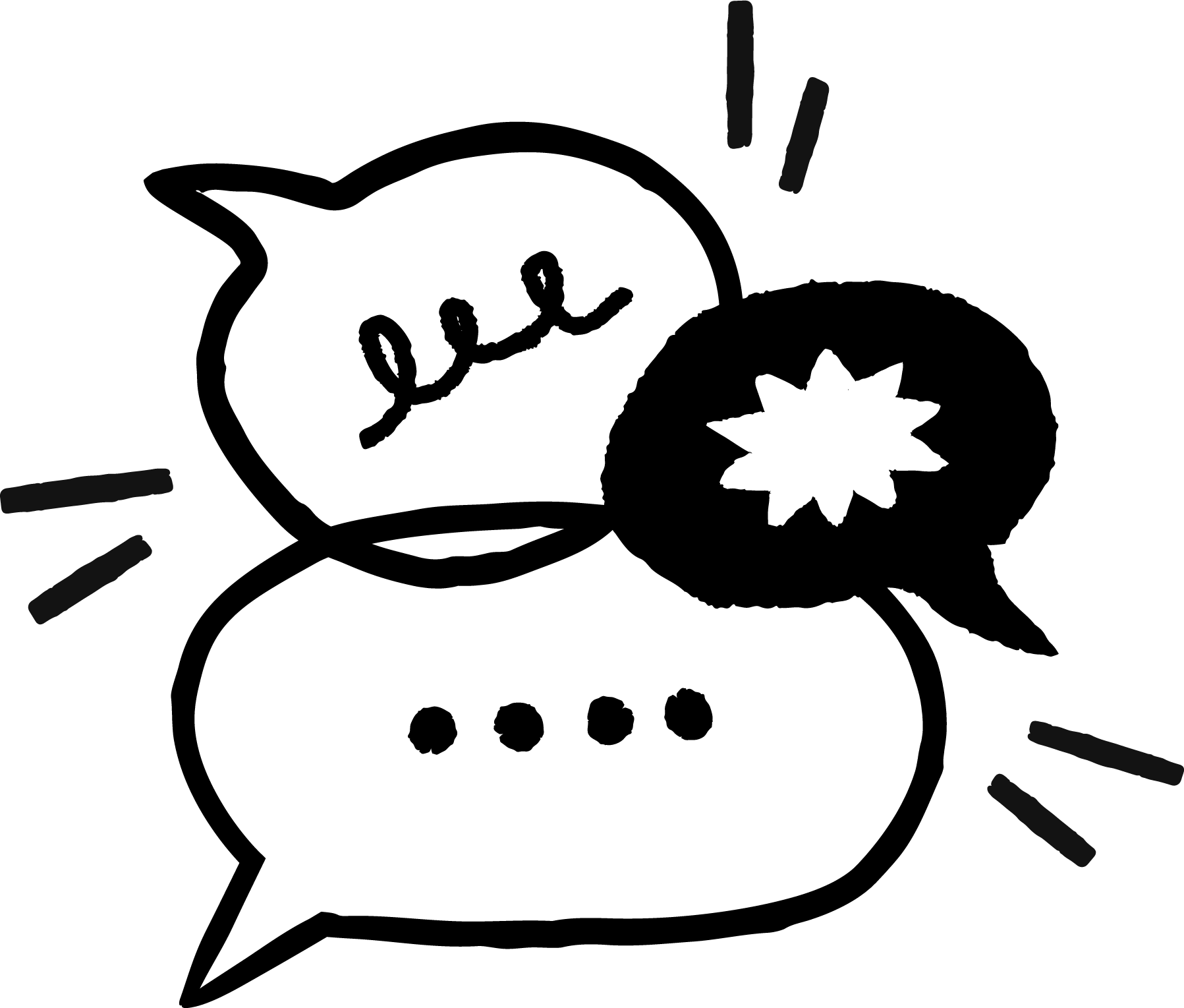 Illustration of chat bubbles